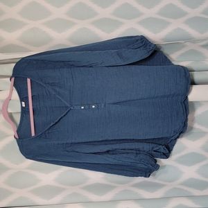 Linen Light and Breezy Henley Top